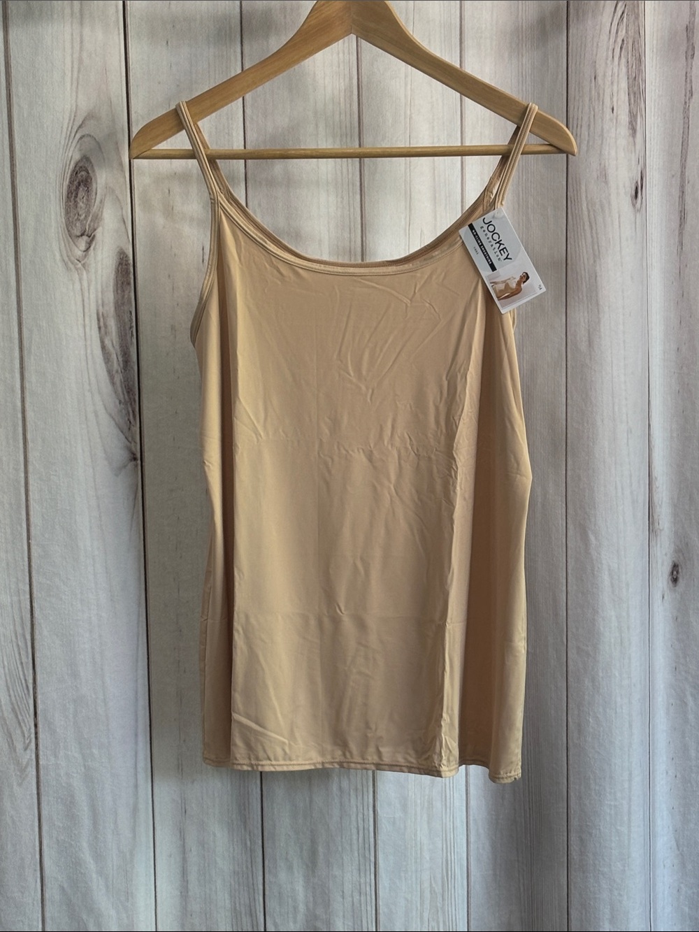 Jockey Women’s XXL Beige Nude Spaghetti Strap Camisole NWT